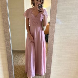 Azazie Rylee dress. Color: dusty rose